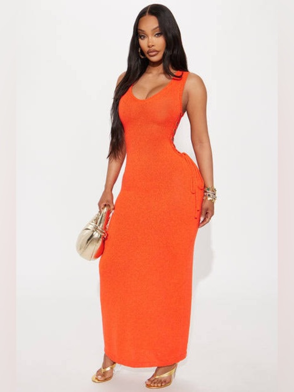 Hannah Sleeveless Crochet Maxi Dress